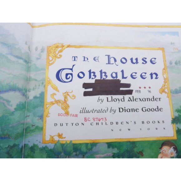 The House Gobbaleen by Lloyd Alexander ©1995 Dutton Childrens Books Ex Lib - Picture 3 of 10